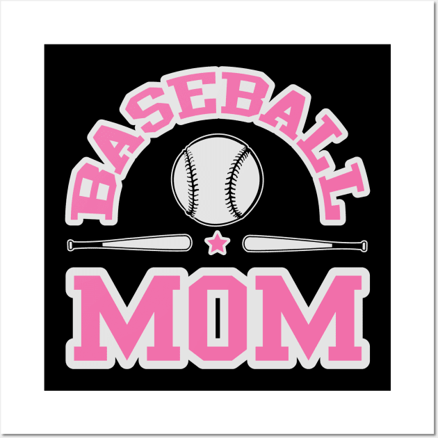 Baseball Mom Wall Art by nektarinchen